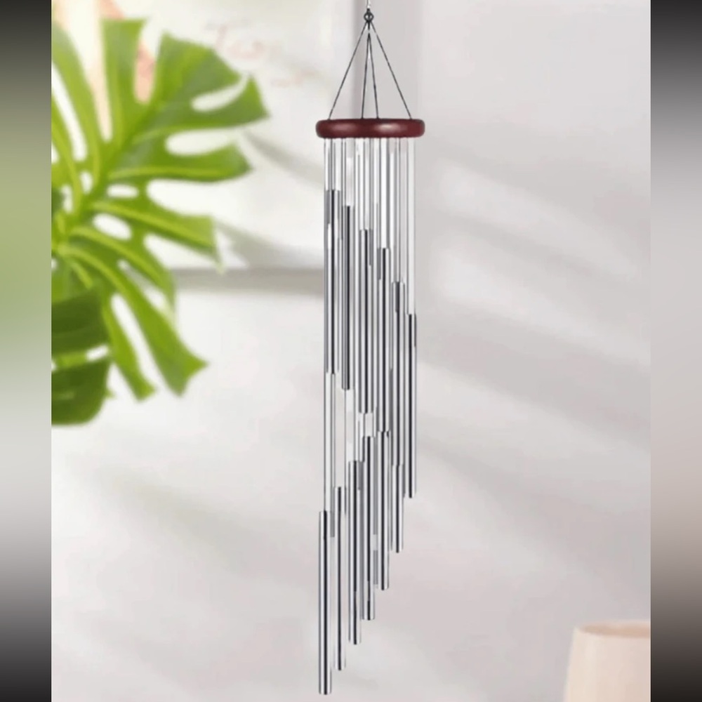 Silver Aluminum Outdoor Windchime NEW 🏷️